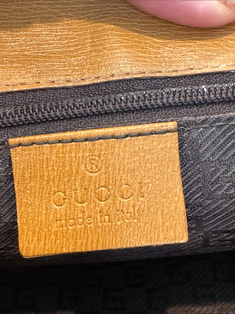 Authentic Gucci Jackie Leather Shoulder Bag with Gold-Tone Hardware - Picture 15 of 17
